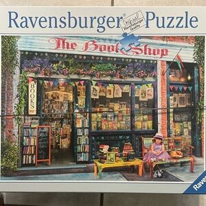 Ravensburger Colorful Bookshop Facade Puzzle with Blue Accents 1000 pieces